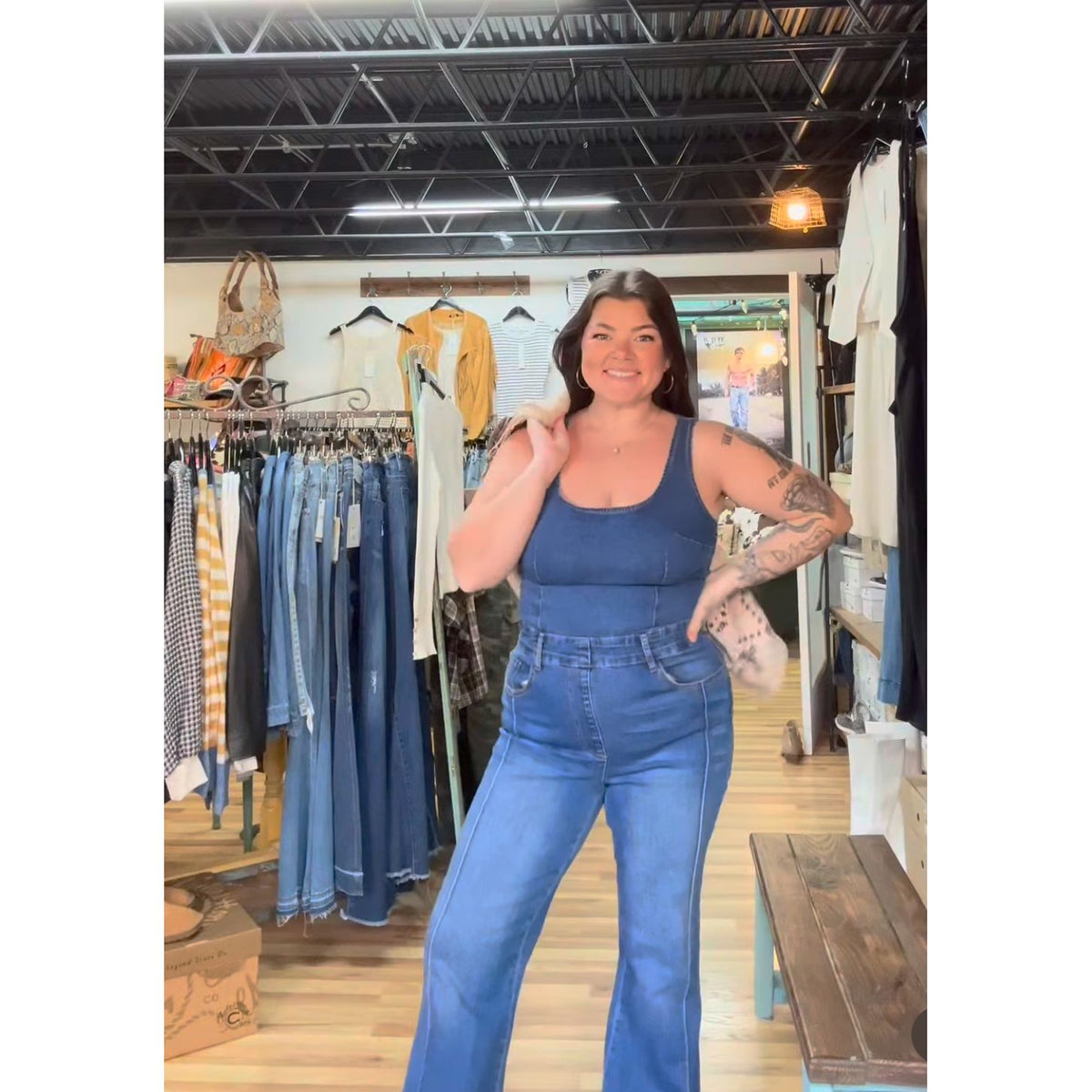 Holy Hannah Jumpsuit-[Womens_Boutique]-[NFR]-[Rodeo_Fashion]-[Western_Style]-Calamity's LLC