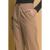 Formal Striped Straight-Leg Pants-Pants-[Womens_Boutique]-[NFR]-[Rodeo_Fashion]-[Western_Style]-Calamity's LLC