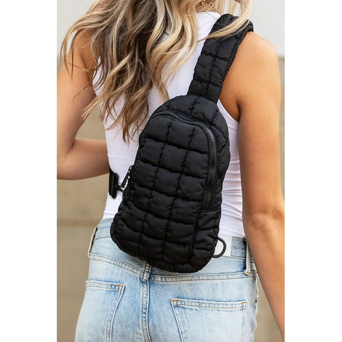 Skyler Quilted Puffer Sling-[Womens_Boutique]-[NFR]-[Rodeo_Fashion]-[Western_Style]-Calamity's LLC