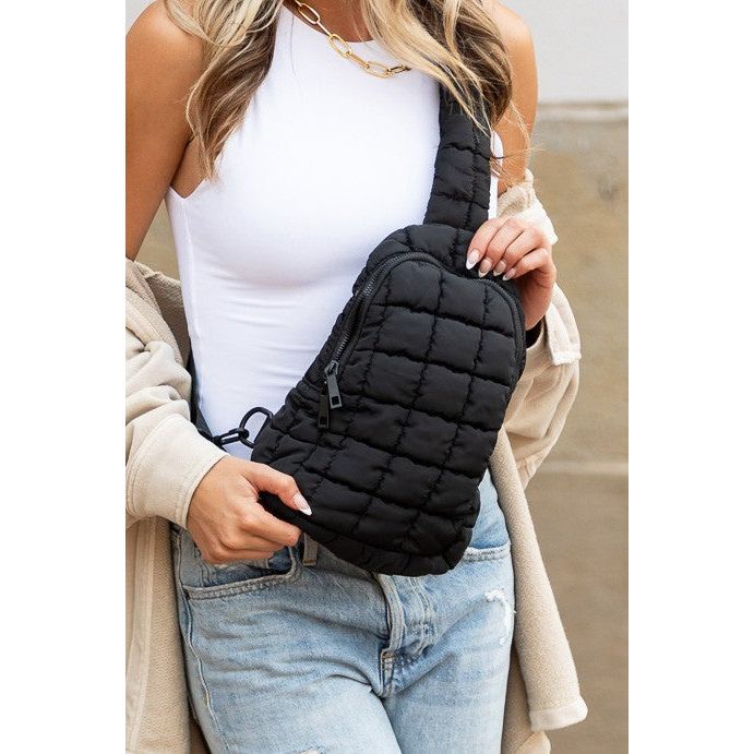 Skyler Quilted Puffer Sling-[Womens_Boutique]-[NFR]-[Rodeo_Fashion]-[Western_Style]-Calamity's LLC