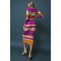 FLYING TOMATO - A ribbed sweater midi dress-Dresses-[Womens_Boutique]-[NFR]-[Rodeo_Fashion]-[Western_Style]-Calamity's LLC