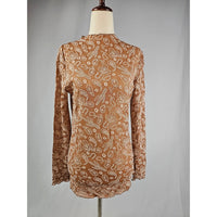 Paisley Mesh Top-[Womens_Boutique]-[NFR]-[Rodeo_Fashion]-[Western_Style]-Calamity's LLC