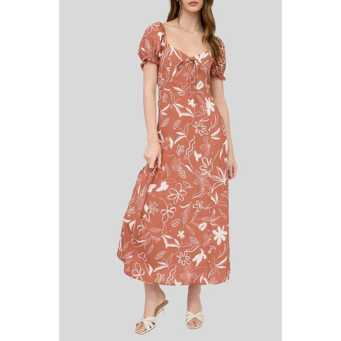 Floral Midi Dress-[Womens_Boutique]-[NFR]-[Rodeo_Fashion]-[Western_Style]-Calamity's LLC