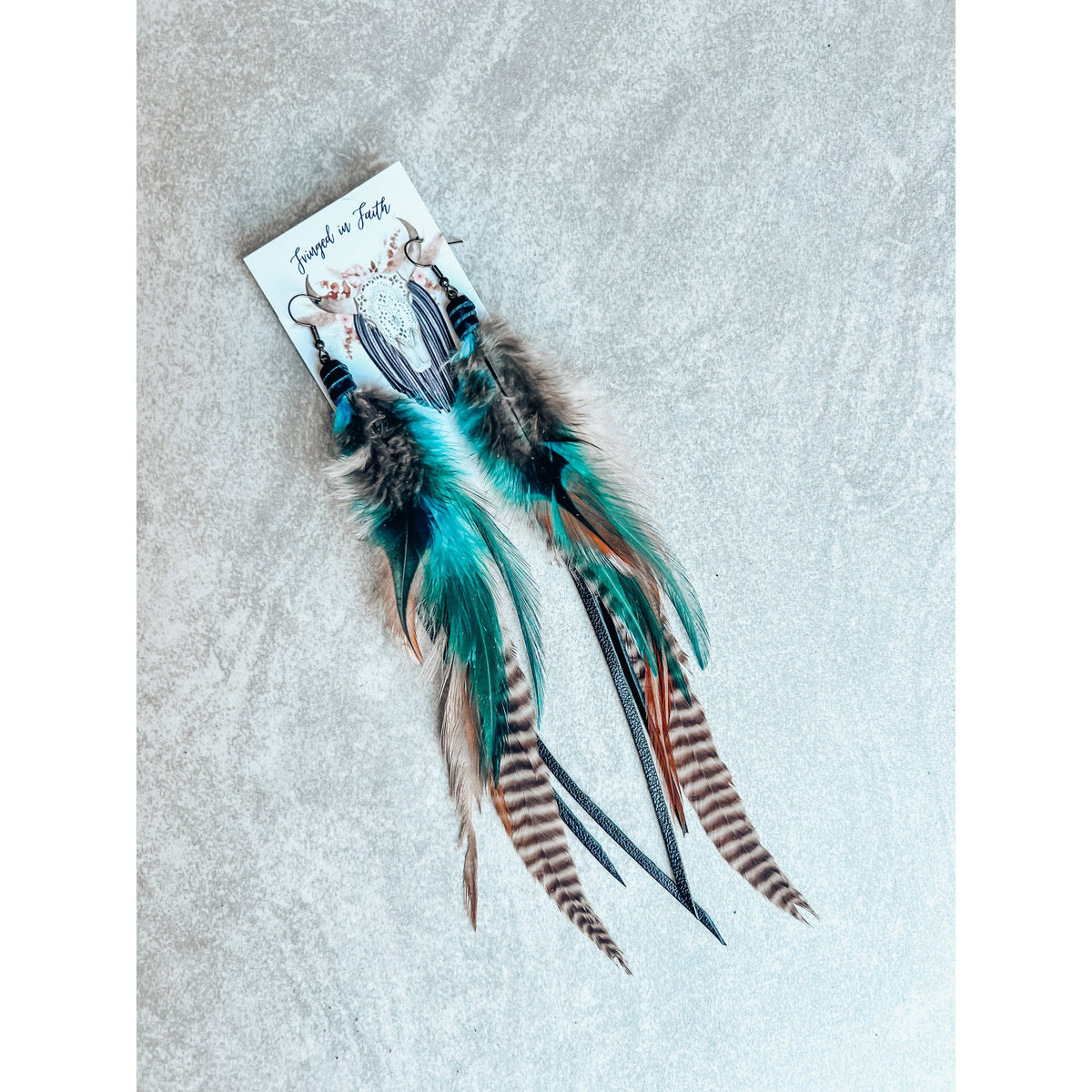 Willow Creek Feather Earring-Earrings-[Womens_Boutique]-[NFR]-[Rodeo_Fashion]-[Western_Style]-Calamity's LLC