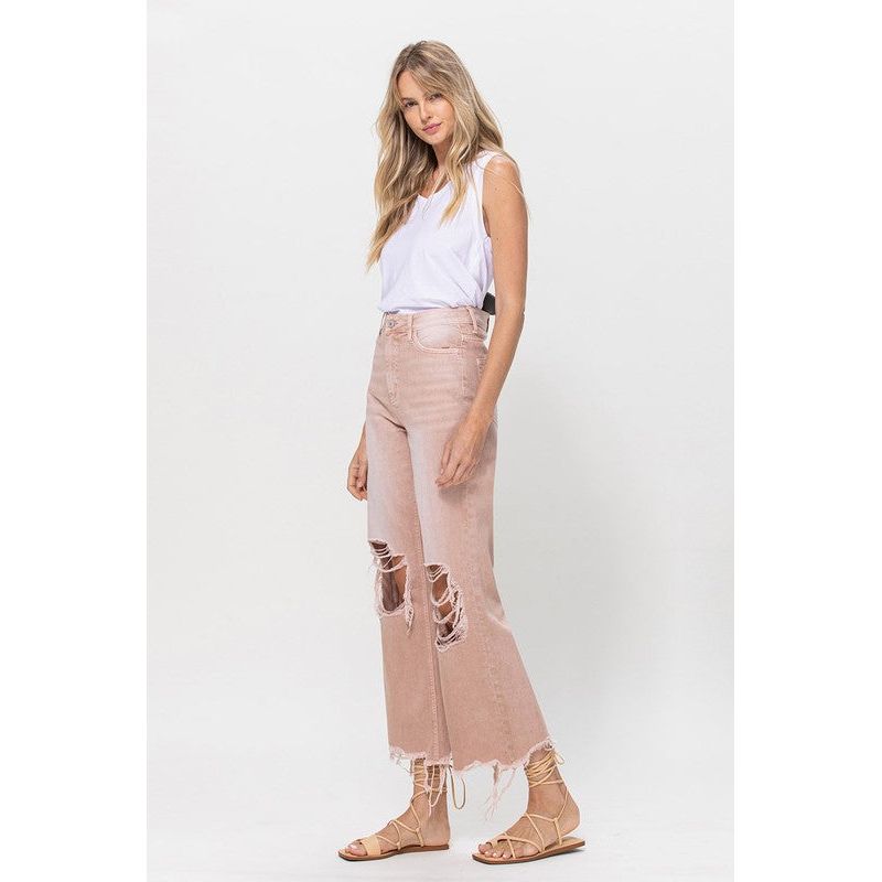 90's Vintage Crop Flare Jeans-[Womens_Boutique]-[NFR]-[Rodeo_Fashion]-[Western_Style]-Calamity's LLC