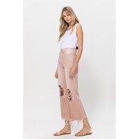 90's Vintage Crop Flare Jeans-[Womens_Boutique]-[NFR]-[Rodeo_Fashion]-[Western_Style]-Calamity's LLC