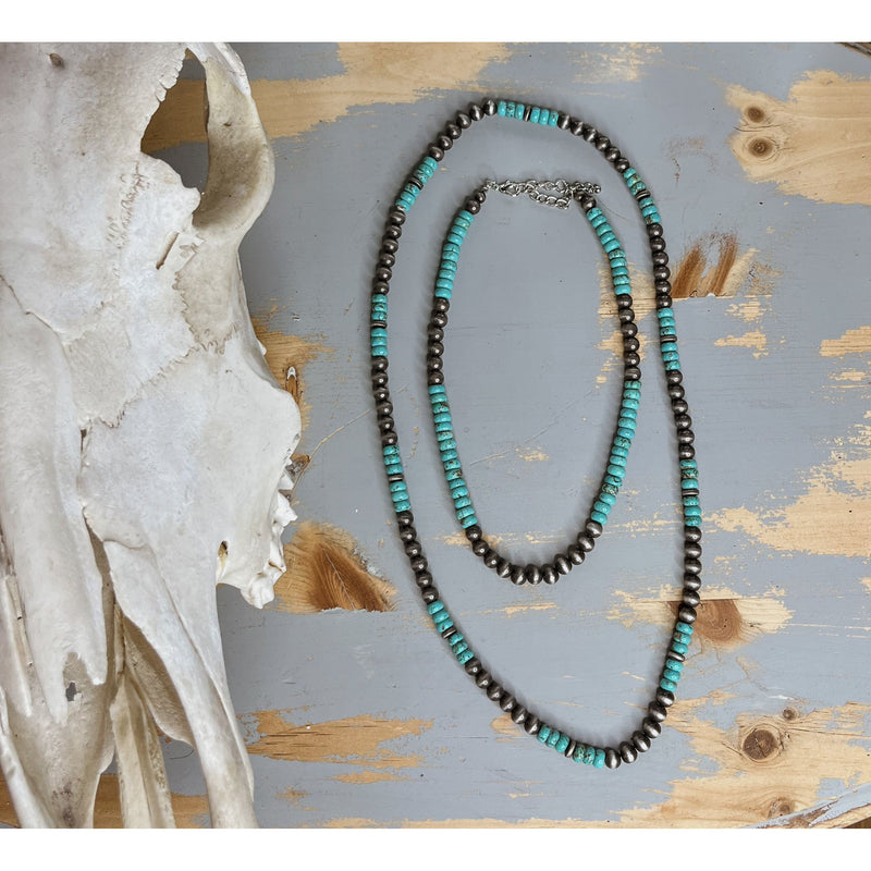Western River Necklace-Necklaces-[Womens_Boutique]-[NFR]-[Rodeo_Fashion]-[Western_Style]-Calamity's LLC