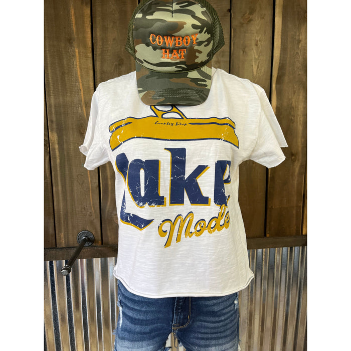 Lake Mode Cropped Tee-[Womens_Boutique]-[NFR]-[Rodeo_Fashion]-[Western_Style]-Calamity's LLC
