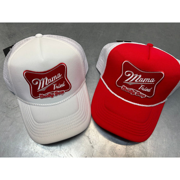 Mama Tried Trucker Hat-Hats-[Womens_Boutique]-[NFR]-[Rodeo_Fashion]-[Western_Style]-Calamity's LLC