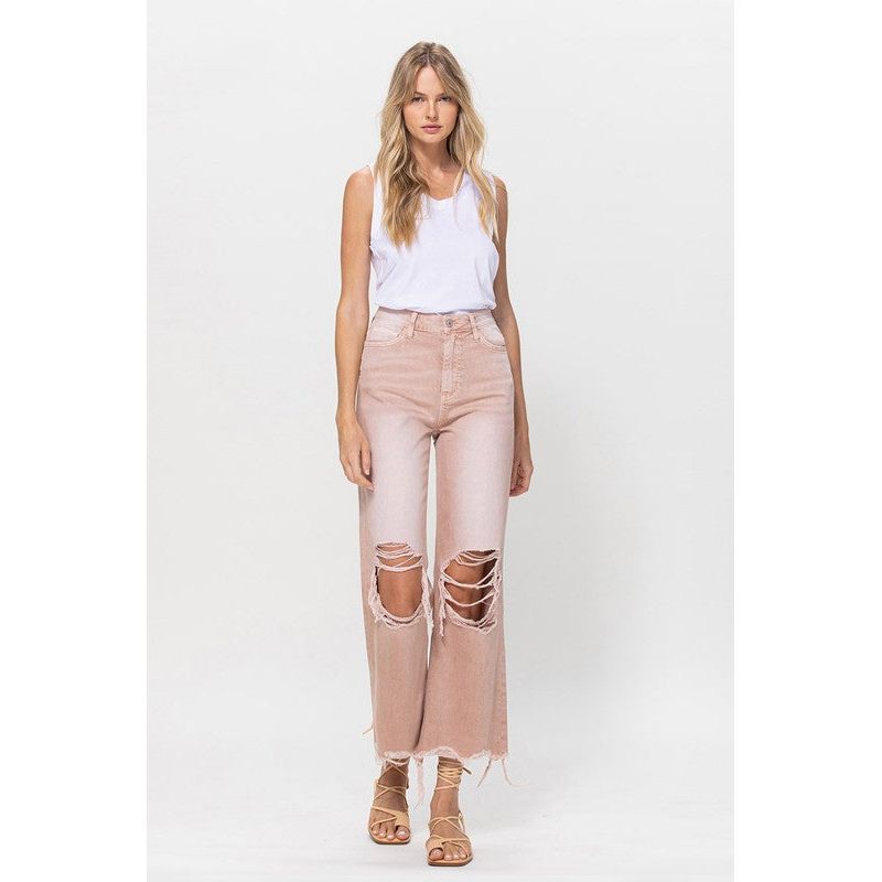 90's Vintage Crop Flare Jeans-[Womens_Boutique]-[NFR]-[Rodeo_Fashion]-[Western_Style]-Calamity's LLC