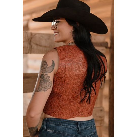 Tooled Up Vest-[Womens_Boutique]-[NFR]-[Rodeo_Fashion]-[Western_Style]-Calamity's LLC