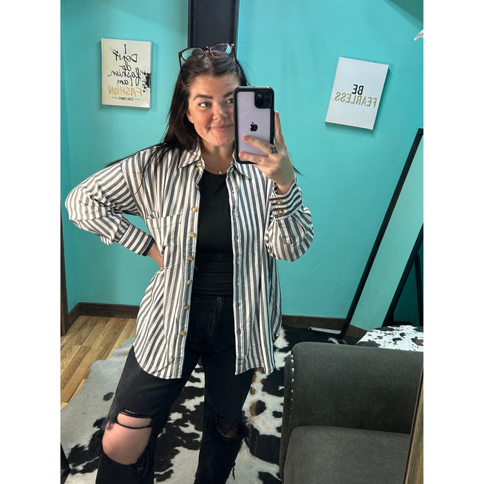 Collared Shirt-[Womens_Boutique]-[NFR]-[Rodeo_Fashion]-[Western_Style]-Calamity's LLC