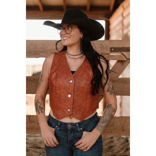 Tooled Up Vest-[Womens_Boutique]-[NFR]-[Rodeo_Fashion]-[Western_Style]-Calamity's LLC
