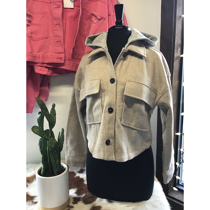 Cropped fleece shacket with removable hood-[Womens_Boutique]-[NFR]-[Rodeo_Fashion]-[Western_Style]-Calamity's LLC