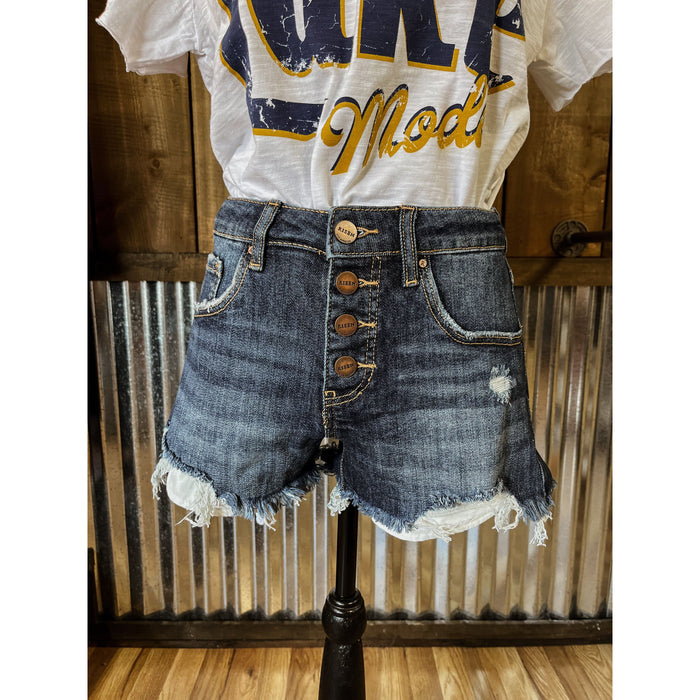Mid Rise Button Down Shorts-Shorts-[Womens_Boutique]-[NFR]-[Rodeo_Fashion]-[Western_Style]-Calamity's LLC