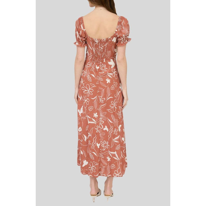 Floral Midi Dress-[Womens_Boutique]-[NFR]-[Rodeo_Fashion]-[Western_Style]-Calamity's LLC
