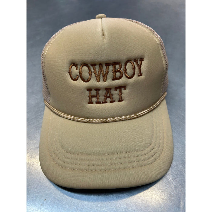 Cowboy Hat Trucker Hat-Hats-[Womens_Boutique]-[NFR]-[Rodeo_Fashion]-[Western_Style]-Calamity's LLC