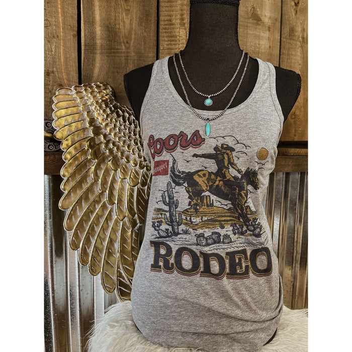 Coors Rodeo Tank-Graphic Tees-[Womens_Boutique]-[NFR]-[Rodeo_Fashion]-[Western_Style]-Calamity's LLC