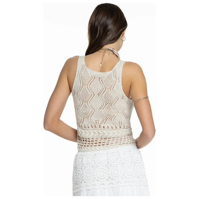 Ava crochet tank-[Womens_Boutique]-[NFR]-[Rodeo_Fashion]-[Western_Style]-Calamity's LLC