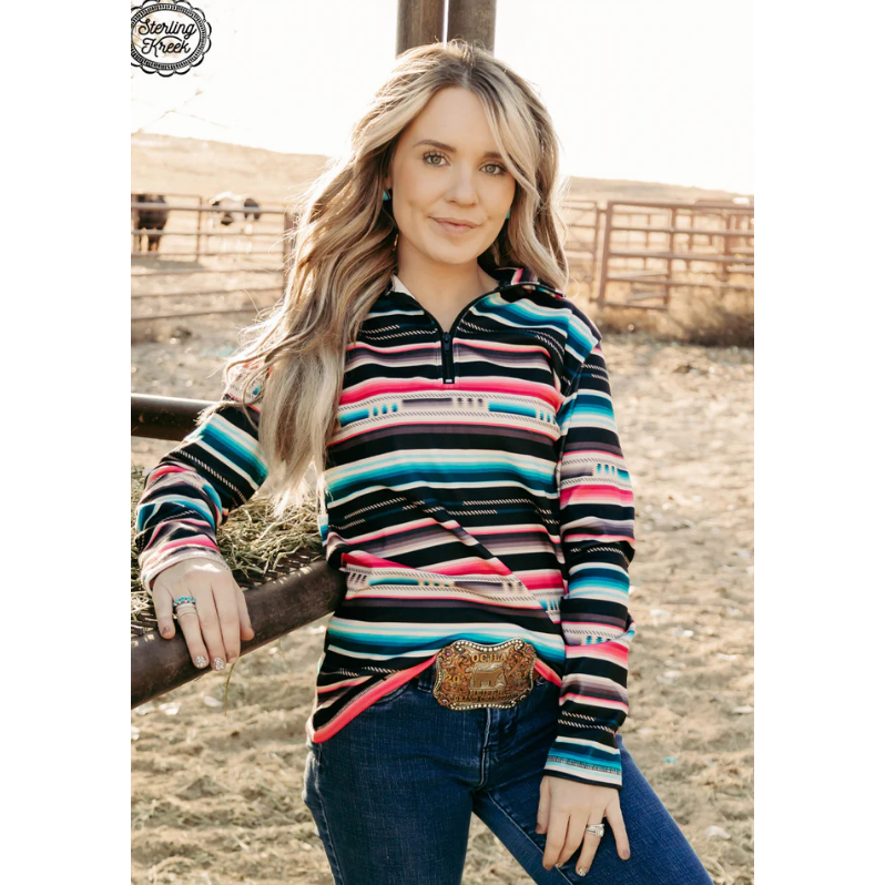 Desert Dreams Pullover, Riding Fit-Long Sleeves-[Womens_Boutique]-[NFR]-[Rodeo_Fashion]-[Western_Style]-Calamity's LLC
