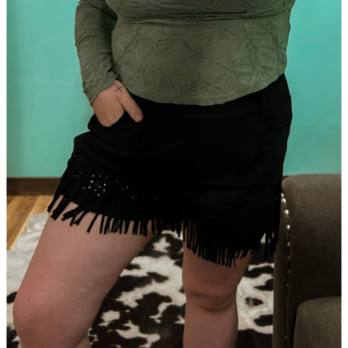 Dixie Shorts-[Womens_Boutique]-[NFR]-[Rodeo_Fashion]-[Western_Style]-Calamity's LLC