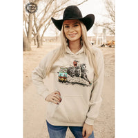 Get the Money Barrel Hoodie-Graphic Sweaters-[Womens_Boutique]-[NFR]-[Rodeo_Fashion]-[Western_Style]-Calamity's LLC