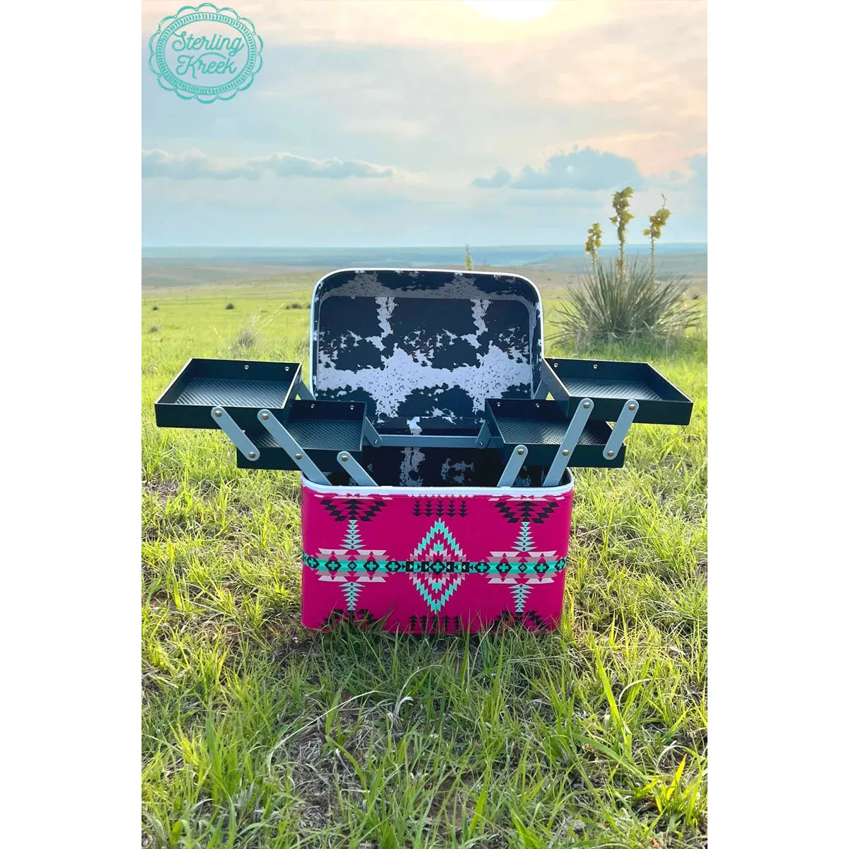 All Dolled Up Make-up Box-Makeup Bag-[Womens_Boutique]-[NFR]-[Rodeo_Fashion]-[Western_Style]-Calamity's LLC