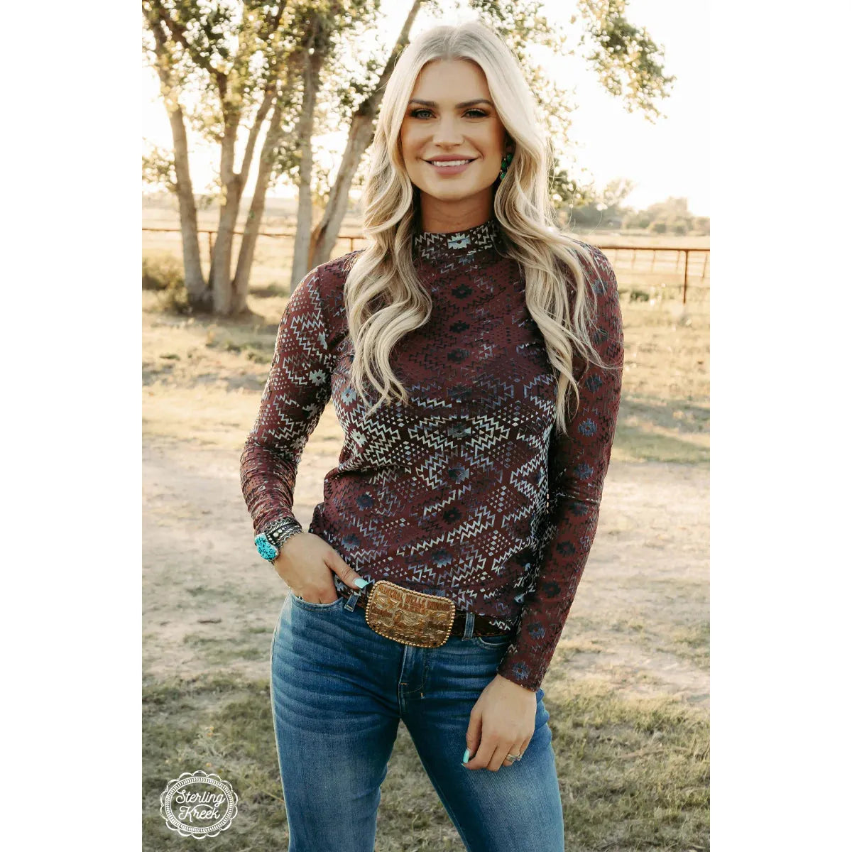 Sleigh all Day ￼-Long Sleeves-[Womens_Boutique]-[NFR]-[Rodeo_Fashion]-[Western_Style]-Calamity's LLC