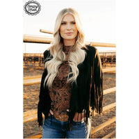 Black Velvet Jacket-Jackets-[Womens_Boutique]-[NFR]-[Rodeo_Fashion]-[Western_Style]-Calamity's LLC