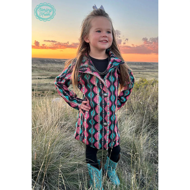 Arlington Aztec Kids Jacket ￼-Kids-[Womens_Boutique]-[NFR]-[Rodeo_Fashion]-[Western_Style]-Calamity's LLC