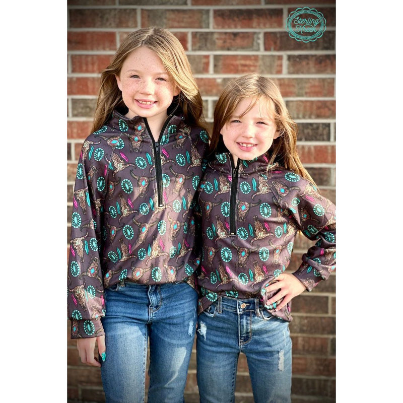Mini Wild Thang Kids Pullover-Kids-[Womens_Boutique]-[NFR]-[Rodeo_Fashion]-[Western_Style]-Calamity's LLC