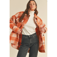 Ginger Plaid Jacket-Long Sleeves-[Womens_Boutique]-[NFR]-[Rodeo_Fashion]-[Western_Style]-Calamity's LLC