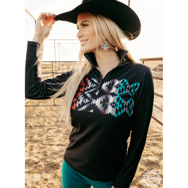 Backwoods Night Pullover-Sweaters-[Womens_Boutique]-[NFR]-[Rodeo_Fashion]-[Western_Style]-Calamity's LLC