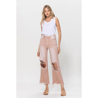 90's Vintage Crop Flare Jeans-[Womens_Boutique]-[NFR]-[Rodeo_Fashion]-[Western_Style]-Calamity's LLC