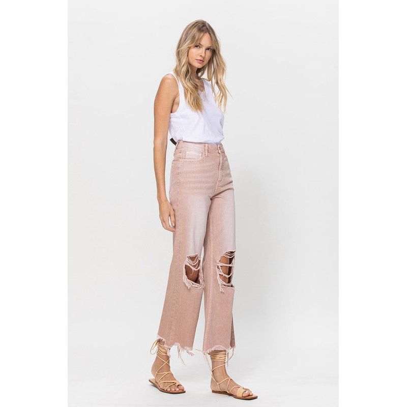 90's Vintage Crop Flare Jeans-[Womens_Boutique]-[NFR]-[Rodeo_Fashion]-[Western_Style]-Calamity's LLC