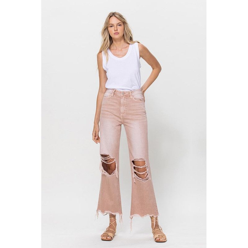 90's Vintage Crop Flare Jeans-[Womens_Boutique]-[NFR]-[Rodeo_Fashion]-[Western_Style]-Calamity's LLC