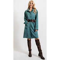 Teal Green Versatile Dress or Jacket-Dresses-[Womens_Boutique]-[NFR]-[Rodeo_Fashion]-[Western_Style]-Calamity's LLC