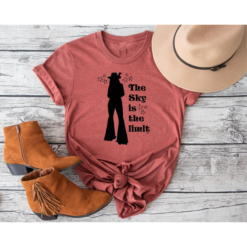 The Sky is the limit, graphic T-Graphic Tee-[Womens_Boutique]-[NFR]-[Rodeo_Fashion]-[Western_Style]-Calamity's LLC