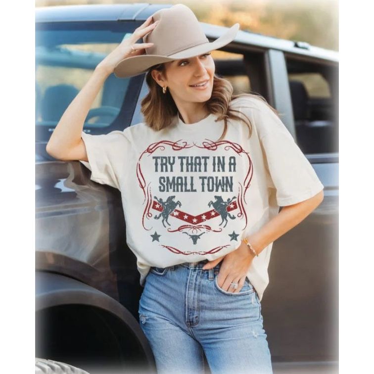 Try that Graphic T-Graphic T-[Womens_Boutique]-[NFR]-[Rodeo_Fashion]-[Western_Style]-Calamity's LLC