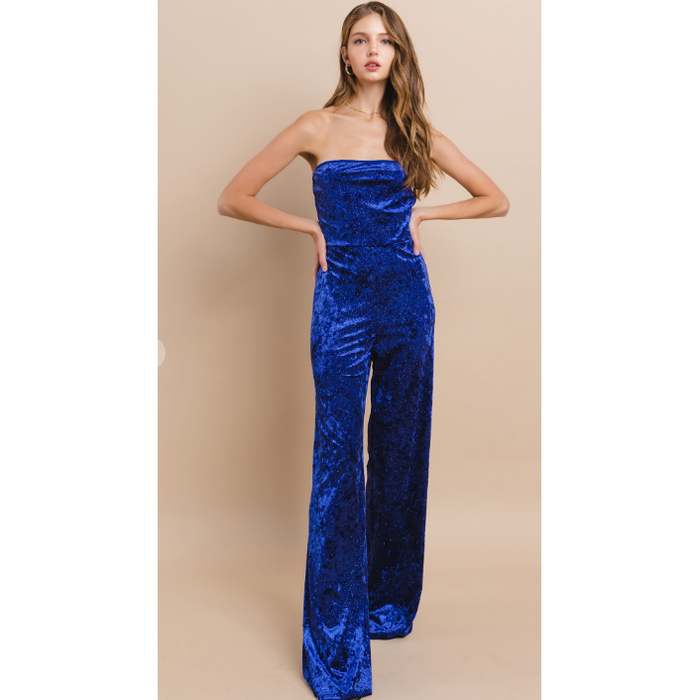 Velvet Dreams Jumpsuit-Romper/Jumpsuit-[Womens_Boutique]-[NFR]-[Rodeo_Fashion]-[Western_Style]-Calamity's LLC