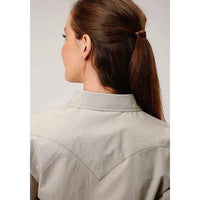 Roper Long Sleeve Performance Button up-Long Sleeves-[Womens_Boutique]-[NFR]-[Rodeo_Fashion]-[Western_Style]-Calamity's LLC