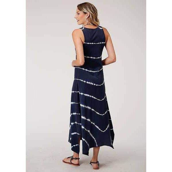 Maxi Tank Navy Dress, by Roper-Dress-[Womens_Boutique]-[NFR]-[Rodeo_Fashion]-[Western_Style]-Calamity's LLC