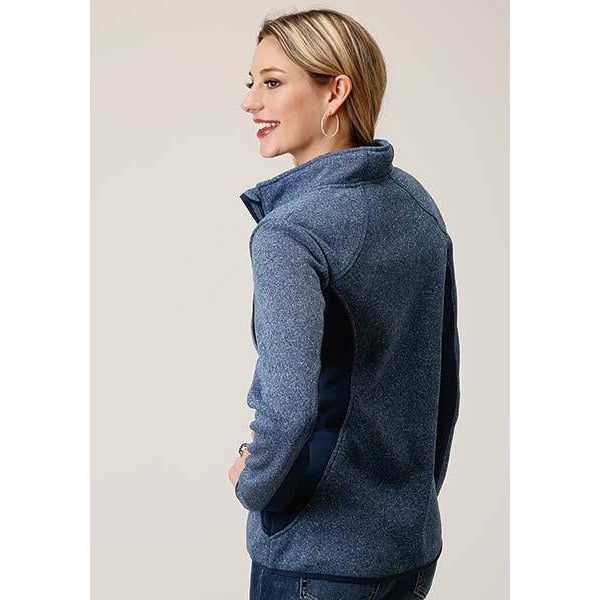 Roper Zip up Bonded Fleece Jacket-Jackets-[Womens_Boutique]-[NFR]-[Rodeo_Fashion]-[Western_Style]-Calamity's LLC