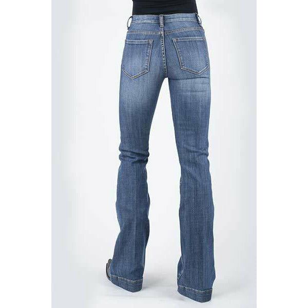 Stetson High Waist Flare Plain Pocket Jeans no.921-Denim-[Womens_Boutique]-[NFR]-[Rodeo_Fashion]-[Western_Style]-Calamity's LLC