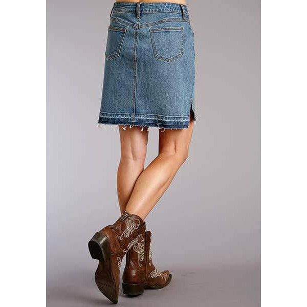 Stetson Apparel Stretch Denim Skirt-Skirts-[Womens_Boutique]-[NFR]-[Rodeo_Fashion]-[Western_Style]-Calamity's LLC
