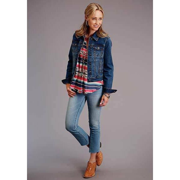 Classic Denim Jacket, by Stetson-Jacket-[Womens_Boutique]-[NFR]-[Rodeo_Fashion]-[Western_Style]-Calamity's LLC