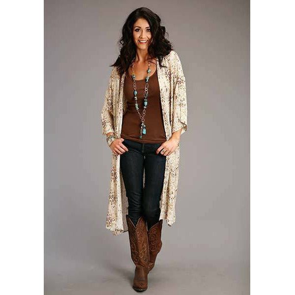 Women's Rayon Herringbone Cardigan, by Stetson-Cardigans-[Womens_Boutique]-[NFR]-[Rodeo_Fashion]-[Western_Style]-Calamity's LLC