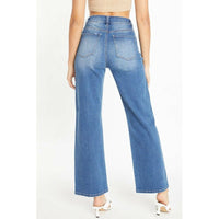 HIGH RISE DESTRUCTED WIDE STRAIGHT-Denim-[Womens_Boutique]-[NFR]-[Rodeo_Fashion]-[Western_Style]-Calamity's LLC