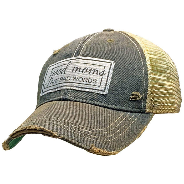 Good Moms Say Bad Words Trucker Hat Baseball Hat-Hats-[Womens_Boutique]-[NFR]-[Rodeo_Fashion]-[Western_Style]-Calamity's LLC