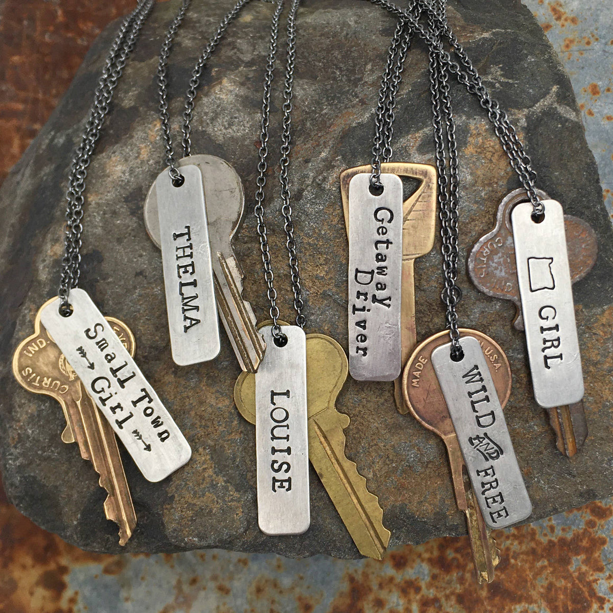 Vintage Key Necklace - Montana (state) Girl  Calamity's Boutique –  Calamity's Boutique LLC